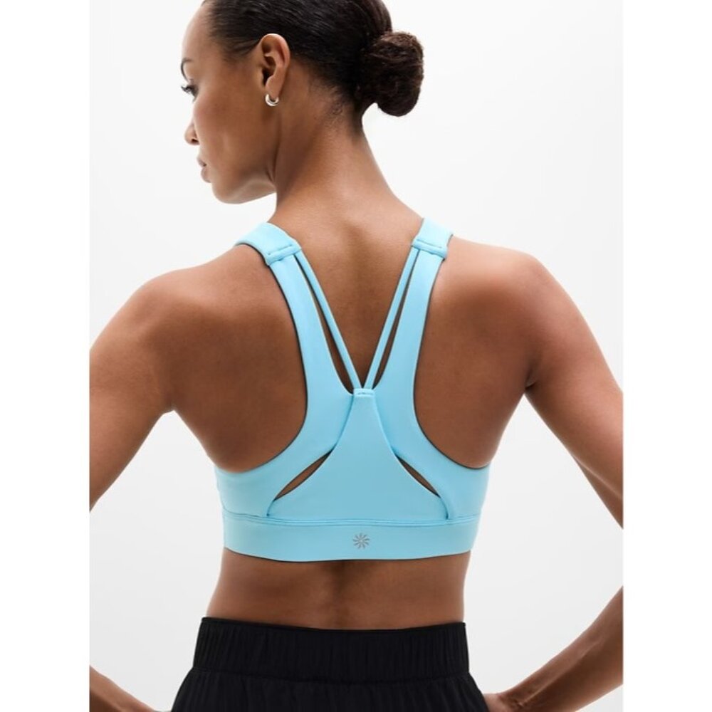 New Athleta S Flex Spacer Bra Aqua Blue Small D-DD